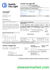 Washington Seattle City Light utility business bill, SCR